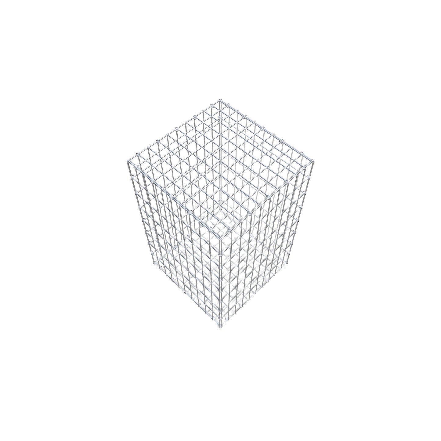 Gabione 80 cm x 50 cm x 50 cm (L x H x T), Maschenweite 5 cm x 10 cm, C-Ring