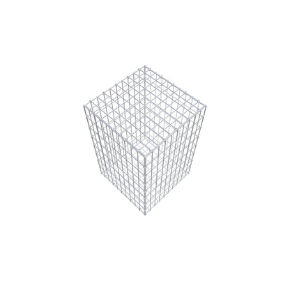 Gabione 80 cm x 50 cm x 50 cm (L x H x T), Maschenweite 5 cm x 10 cm, C-Ring