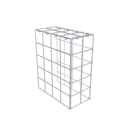 Mounted gabion type 4 50 cm x 40 cm x 20 cm (L x H x D), mesh size 10 cm x 10 cm, C-ring