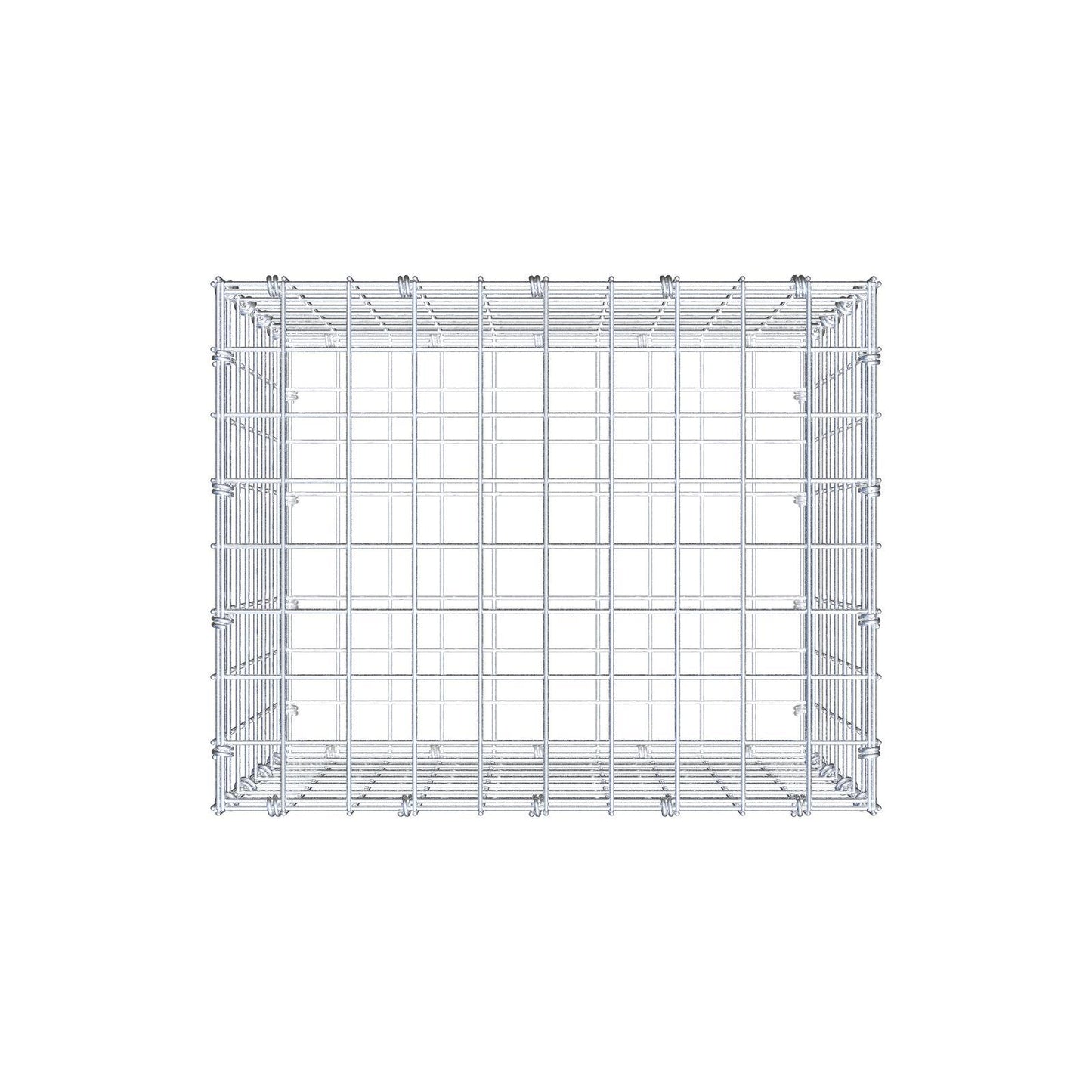 Gabione 50 cm x 40 cm x 40 cm (L x H x T), Maschenweite 5 x 5 cm, Spiralring