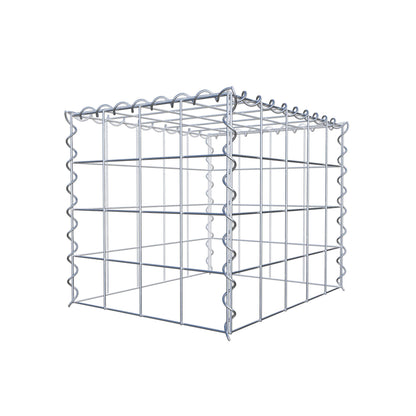 Grown-on gabion type 3 50 cm x 40 cm x 40 cm (L x H x D), mesh size 10 cm x 10 cm, spiral