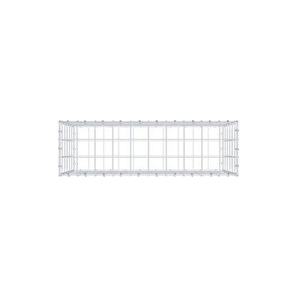 Gabion 100 cm x 60 cm x 30 cm (L x H x D), maskstorlek 10 x 10 cm, spiralring