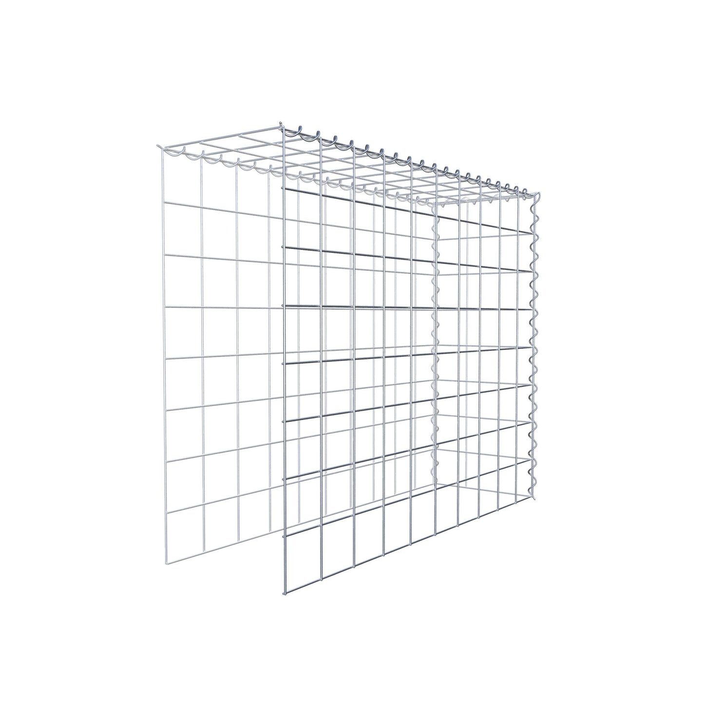 Anbaugabione Typ 4 100 cm x 80 cm x 30 cm (L x H x T), Maschenweite 10 cm x 10 cm, Spirale