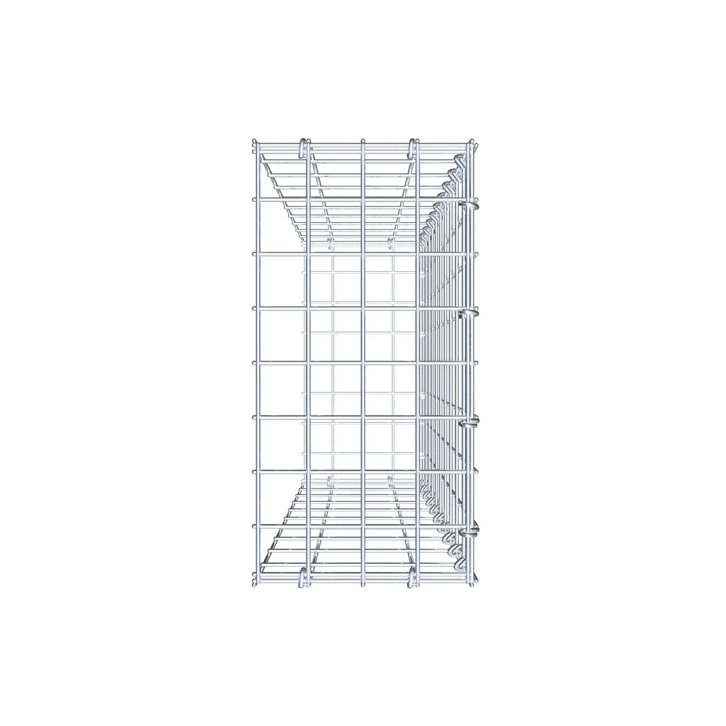 Fourche rapportée type 2 100 cm x 20 cm x 40 cm, mailles 5 cm x 10 cm, anneau en C