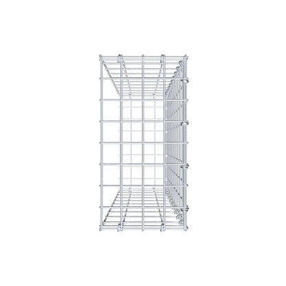 Fourche rapportée type 2 100 cm x 20 cm x 40 cm, mailles 5 cm x 10 cm, anneau en C