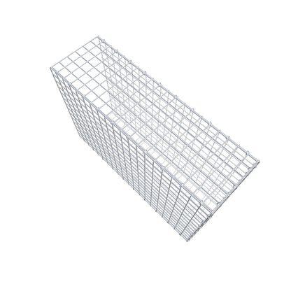 Monteret gabion type 2 100 cm x 70 cm x 30 cm (L x H x D), maskestørrelse 5 cm x 5 cm, C-ring