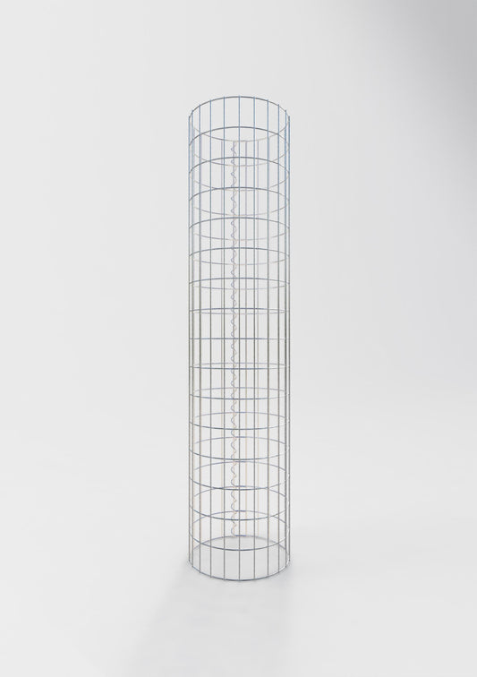 Gabionsøjle ca. 37 cm diameter, 160 cm højde, maskestørrelse 5 cm x 10 cm