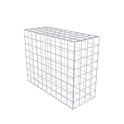 Gabião 100 cm x 80 cm x 40 cm (C x A x P), malhagem 10 cm x 10 cm, anel C