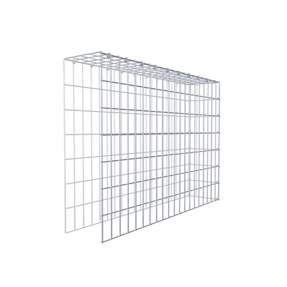 Mounted gabion type 4 100 cm x 70 cm x 20 cm (L x H x D), mesh size 5 cm x 10 cm, C-ring