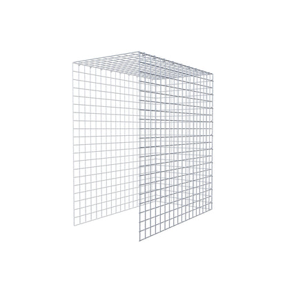 Monteret gabion type 4 100 cm x 90 cm x 50 cm (L x H x D), maskestørrelse 5 cm x 5 cm, C-ring