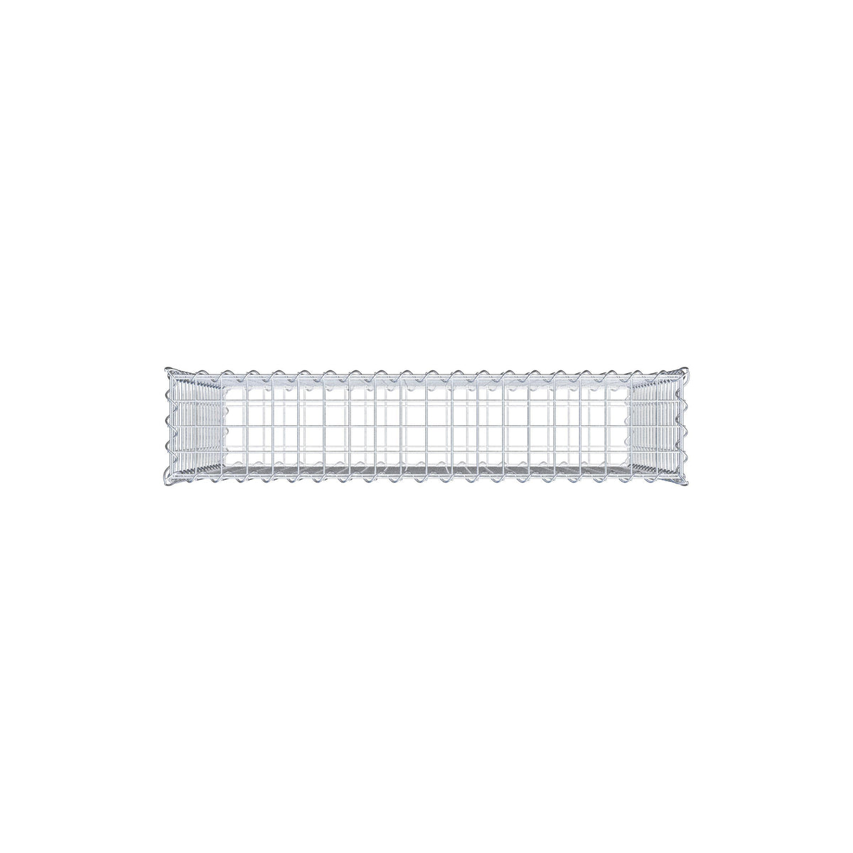 Gabion 100 cm x 80 cm x 20 cm (L x H x D), mesh size 5 cm x 5 cm, spiral