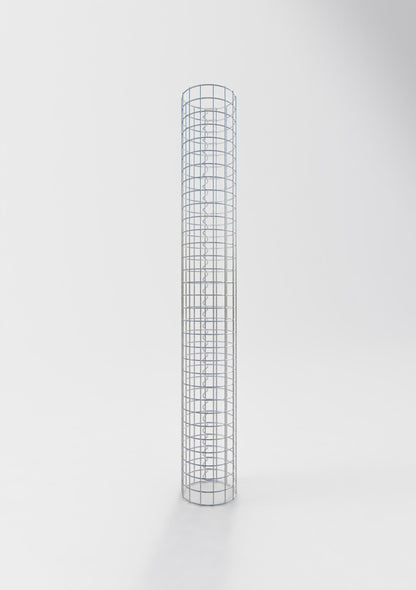 Gabionpelare rund 22 cm diameter, 160 cm höjd, maskstorlek 5 cm x 5 cm