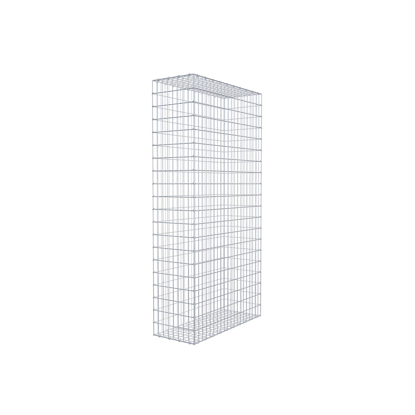 Gabion 200 cm x 100 cm x 40 cm (L x H x P), mailles 5 cm x 10 cm, anneau en C