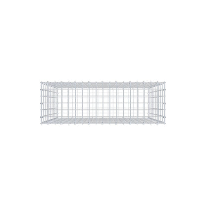 Gabion 100 cm x 90 cm x 30 cm (L x H x D), mesh size 5 cm x 10 cm, C-ring