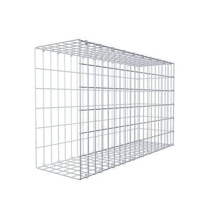 Monteret gabion type 2 100 cm x 60 cm x 30 cm, maskestørrelse 5 cm x 10 cm, C-ring
