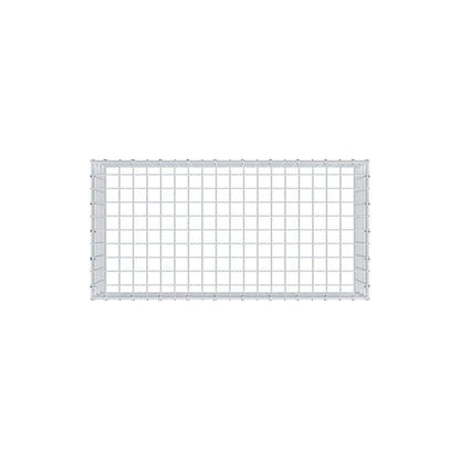 Mounted gabion type 3 100 cm x 30 cm x 50 cm (L x H x D), mesh size 5 cm x 5 cm, C-ring