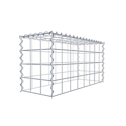 Gabion rapporté type 3 80 cm x 40 cm x 30 cm (L x H x P), mailles 10 cm x 10 cm, spirale
