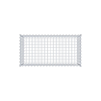 Gabion 100 cm x 40 cm x 50 cm (L x H x P), mailles 5 cm x 5 cm, spirale
