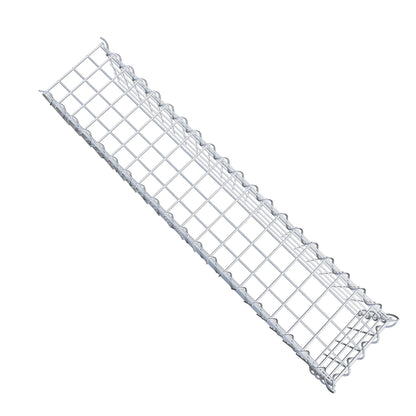 Opvokset gabion type 4 100 cm x 20 cm x 20 cm (L x H x D), maskestørrelse 5 cm x 5 cm, spiral