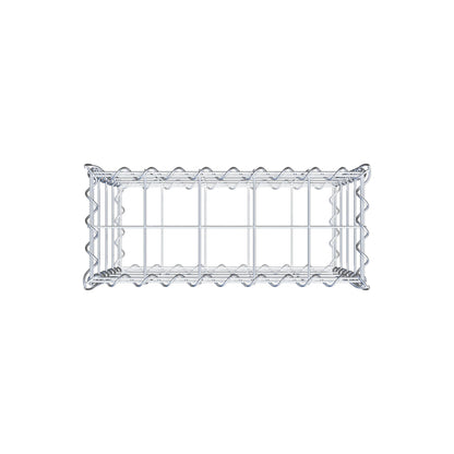 Gabião 50 cm x 40 cm x 20 cm (C x A x P), malhagem 10 cm x 10 cm, espiral