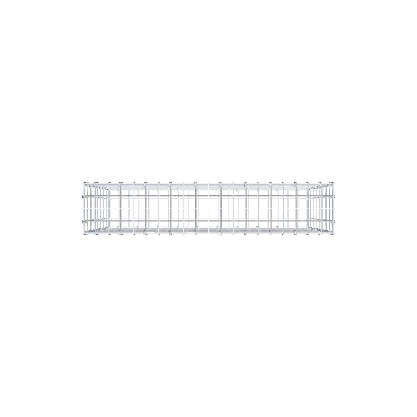 Gabion 100 cm x 80 cm x 20 cm (L x H x P), mailles 5 cm x 10 cm, anneau en C