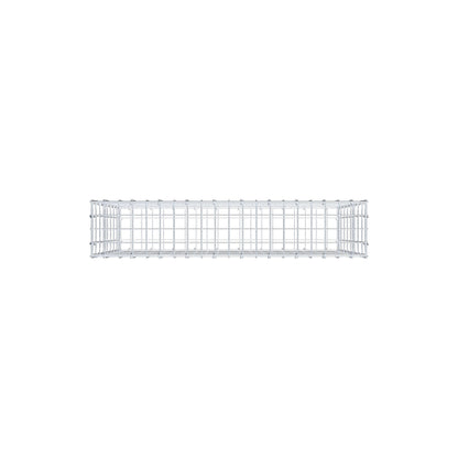 Gabion 100 cm x 80 cm x 20 cm (L x H x P), mailles 5 cm x 10 cm, anneau en C