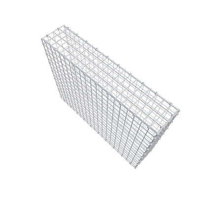 Gabion 100 cm x 80 cm x 20 cm (L x H x D), mesh size 5 x 5 cm, spiral ring