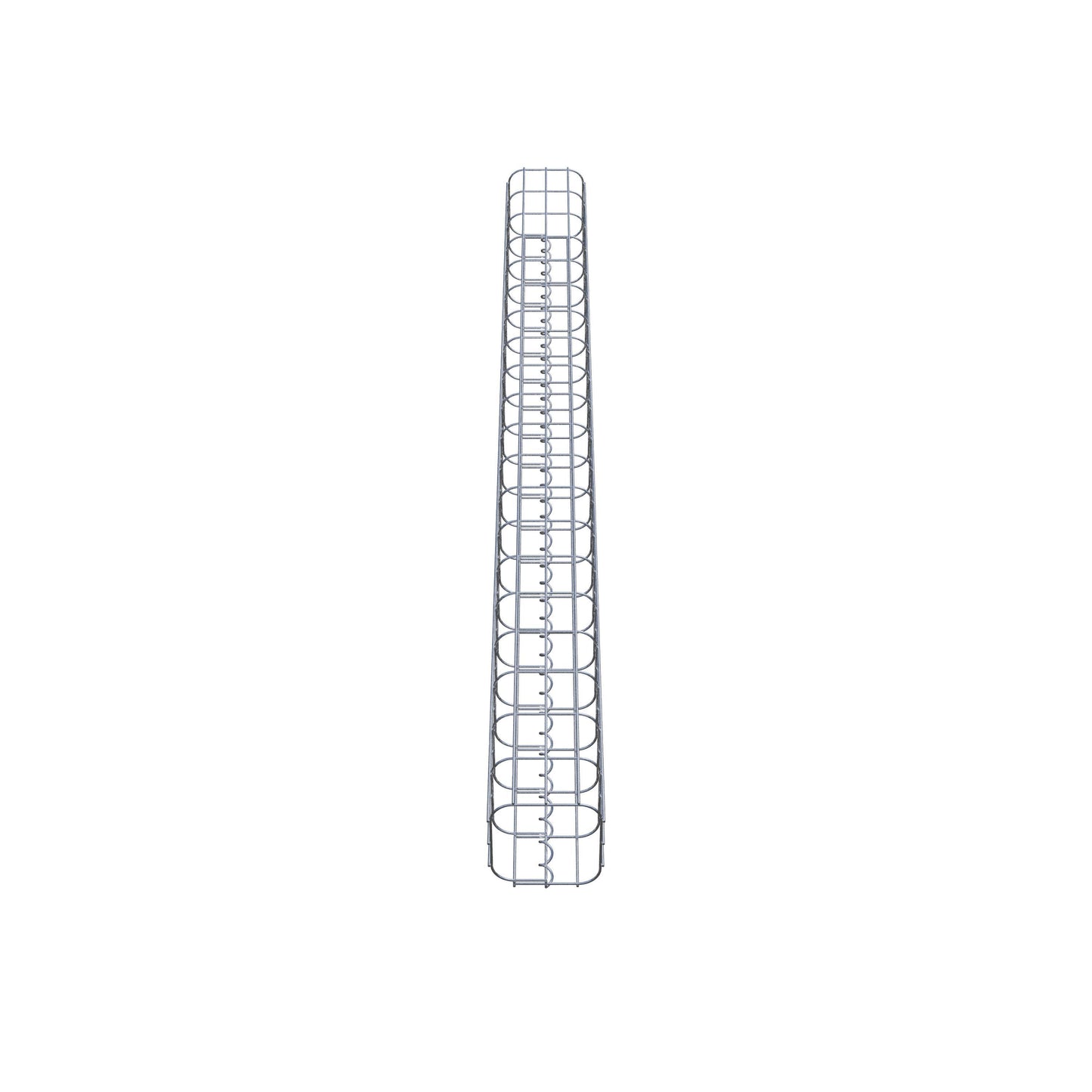 Columna rectangular de gaviones galvanizados en caliente, 17 cm x 17 cm, 200 cm de altura, MW 5 cm x 10 cm