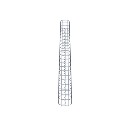 Columna rectangular de gaviones galvanizados en caliente, 17 cm x 17 cm, 200 cm de altura, MW 5 cm x 10 cm