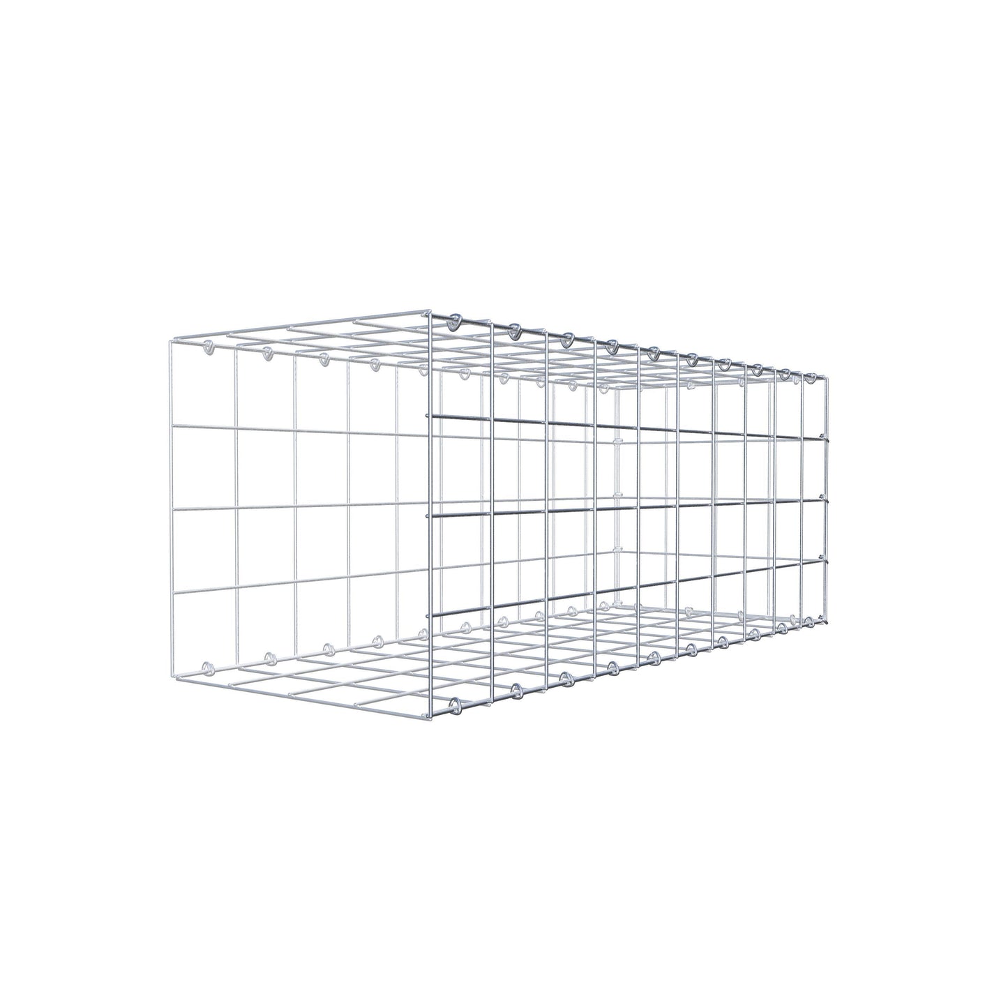 Gabião tipo 2 100 cm x 40 cm x 40 cm (C x A x P), malhagem 10 cm x 10 cm, anel C