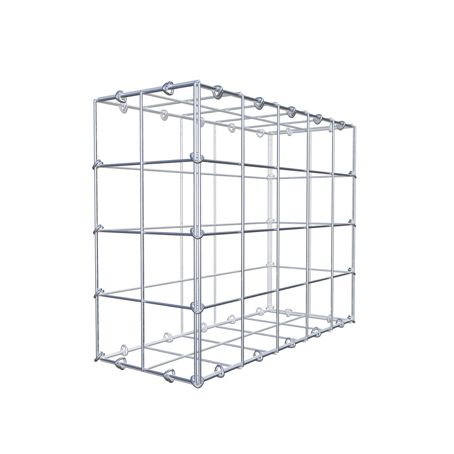 Gabion 50 cm x 40 cm x 20 cm (L x H x D), mesh size 10 cm x 10 cm, C-ring