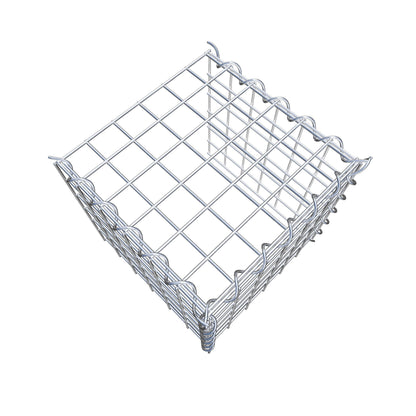 Opvokset gabion type 4 30 cm x 30 cm x 30 cm (L x H x D), maskestørrelse 5 cm x 5 cm, spiral