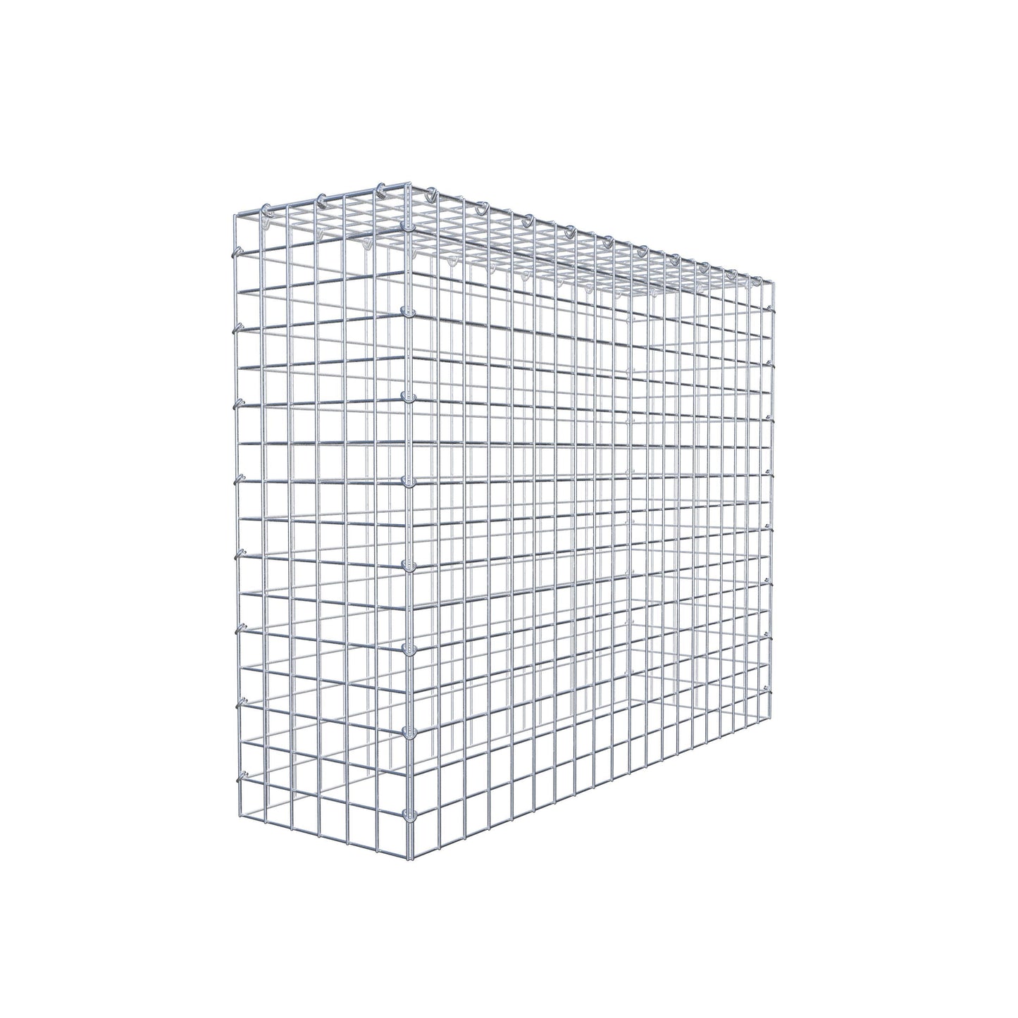 Gavión complementario de tipo 3 100 cm x 80 cm x 30 cm (largo x alto x fondo), malla 5 cm x 5 cm, anillo en C