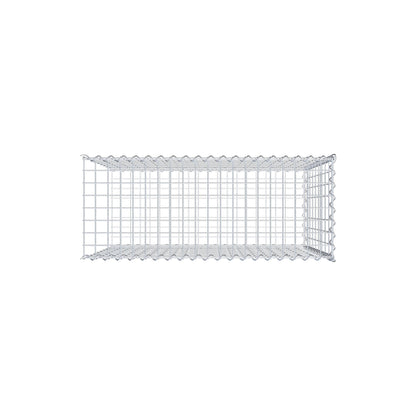 Opvokset gabion type 2 100 cm x 90 cm x 40 cm (L x H x D), maskestørrelse 5 cm x 10 cm, spiral