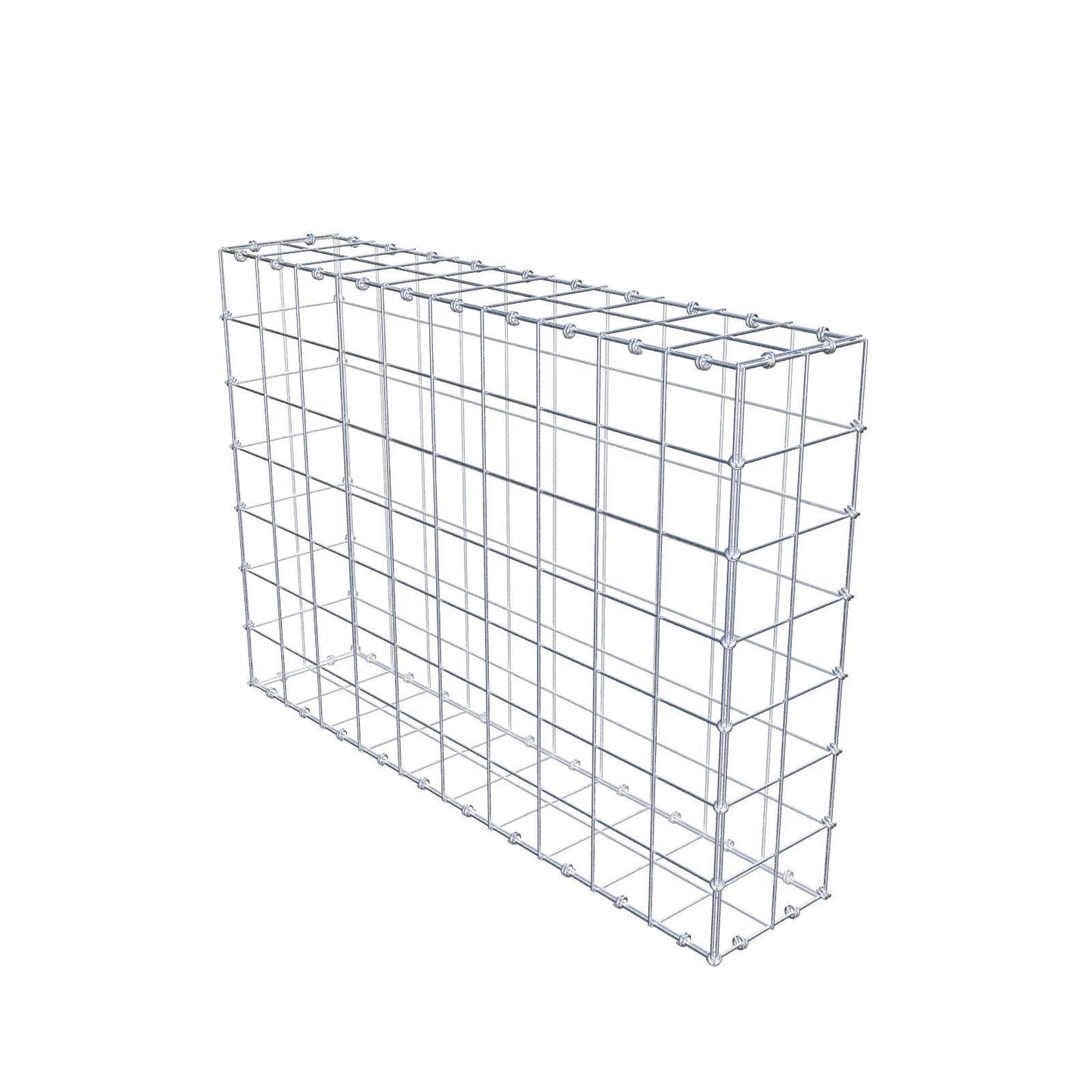 Gabione 100 cm x 70 cm x 20 cm (L x H x T), Maschenweite 10 x 10 cm, Spiralring