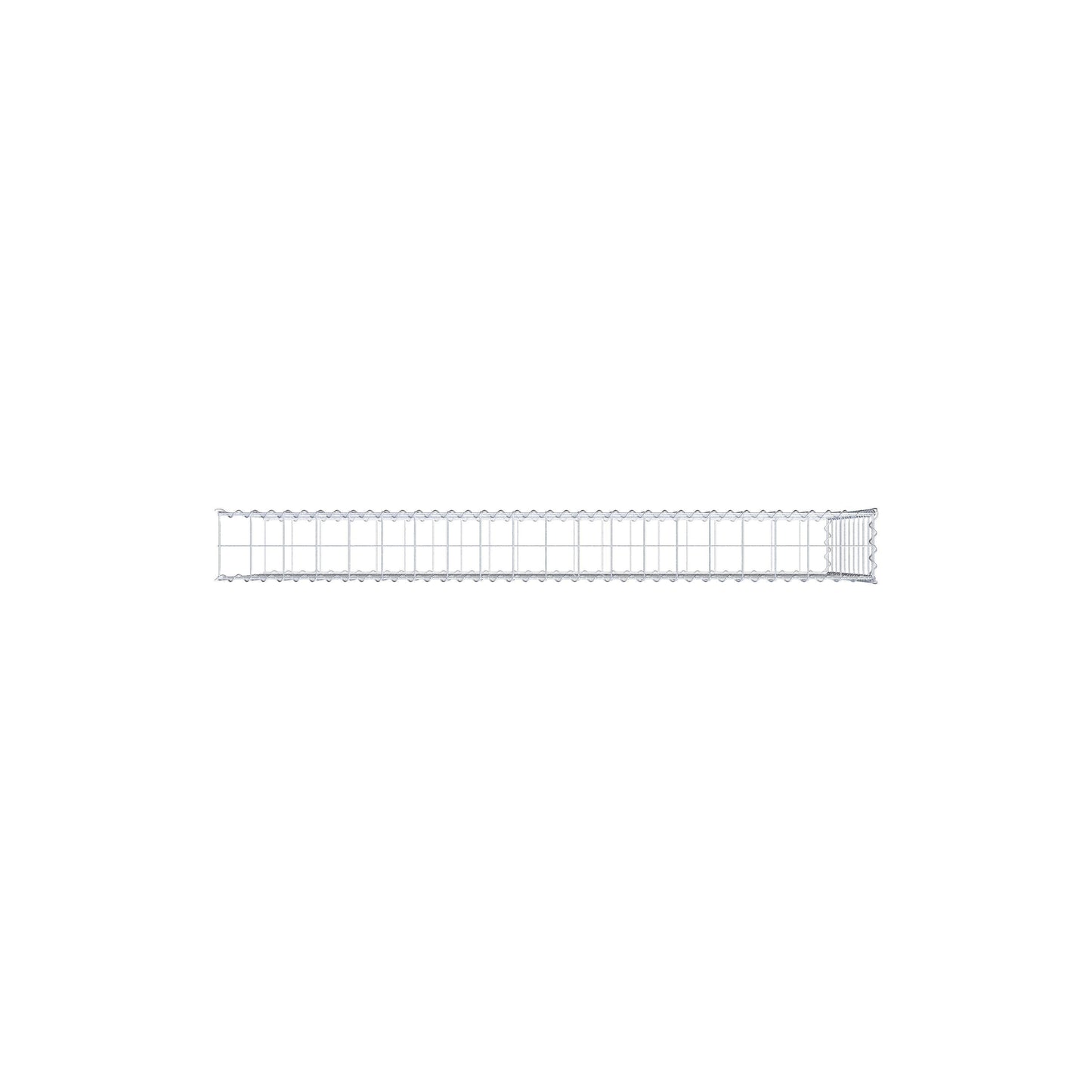 Anbaugabione Typ 2 200 cm x 100 cm x 20 cm (L x H x T), Maschenweite 10 cm x 10 cm, Spirale