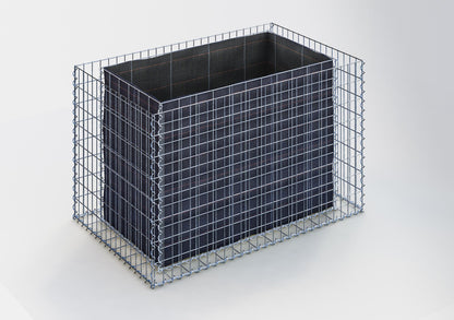 Raised bed square 130 cm x 80 cm x 80 cm (L x H x D), mesh size 5 x 10 cm, wall thickness 10 cm