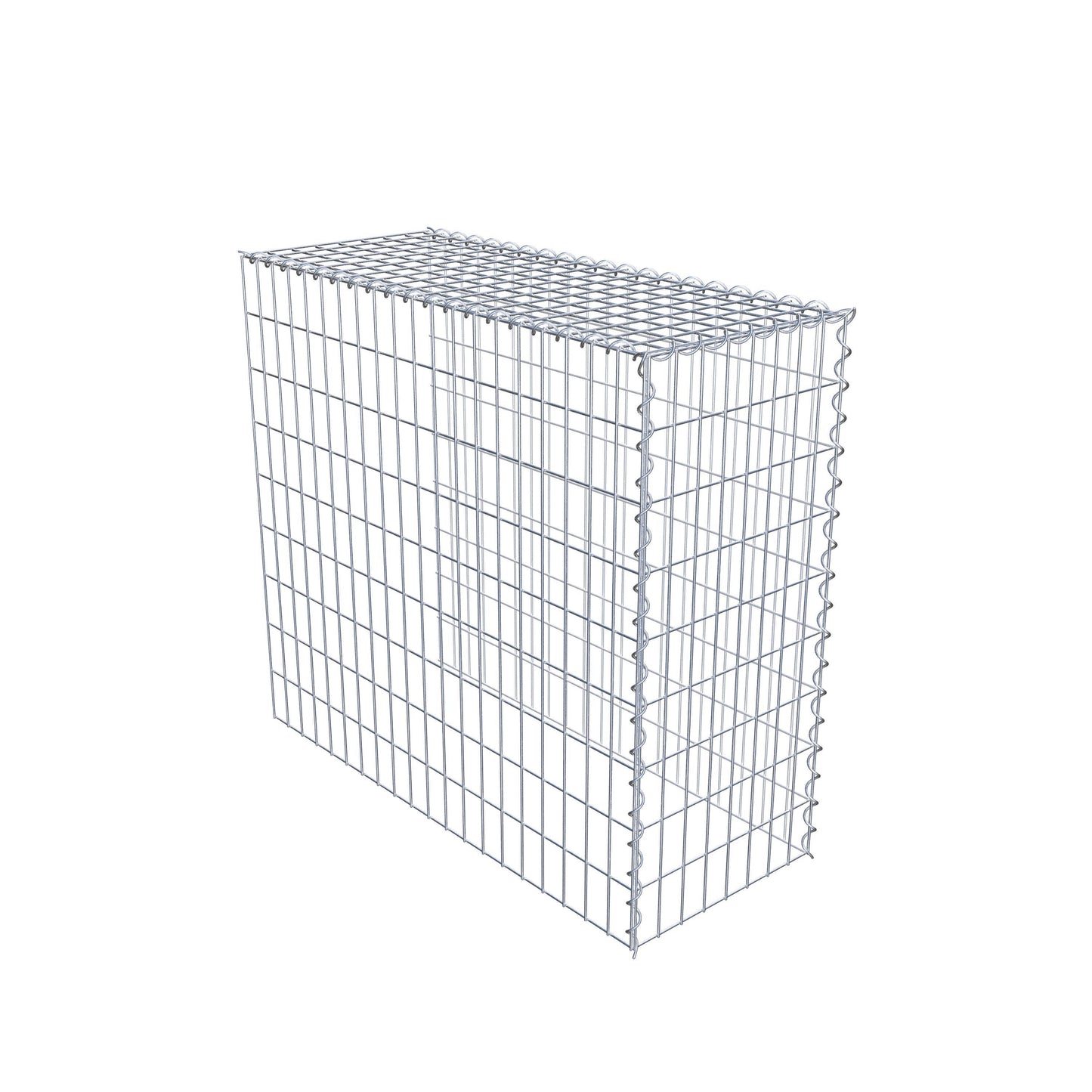 Grown-on gabion type 4 100 cm x 90 cm x 40 cm (L x H x D), mesh size 5 cm x 10 cm, spiral
