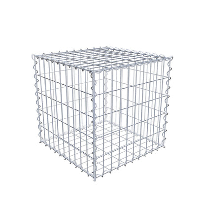 Gabião 50 cm x 50 cm x 50 cm (C x A x P), malhagem 5 cm x 10 cm, espiral