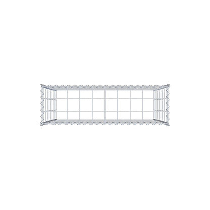 Gabião Tipo 3 100 cm x 90 cm x 30 cm (C x A x P), malhagem 10 cm x 10 cm, espiral