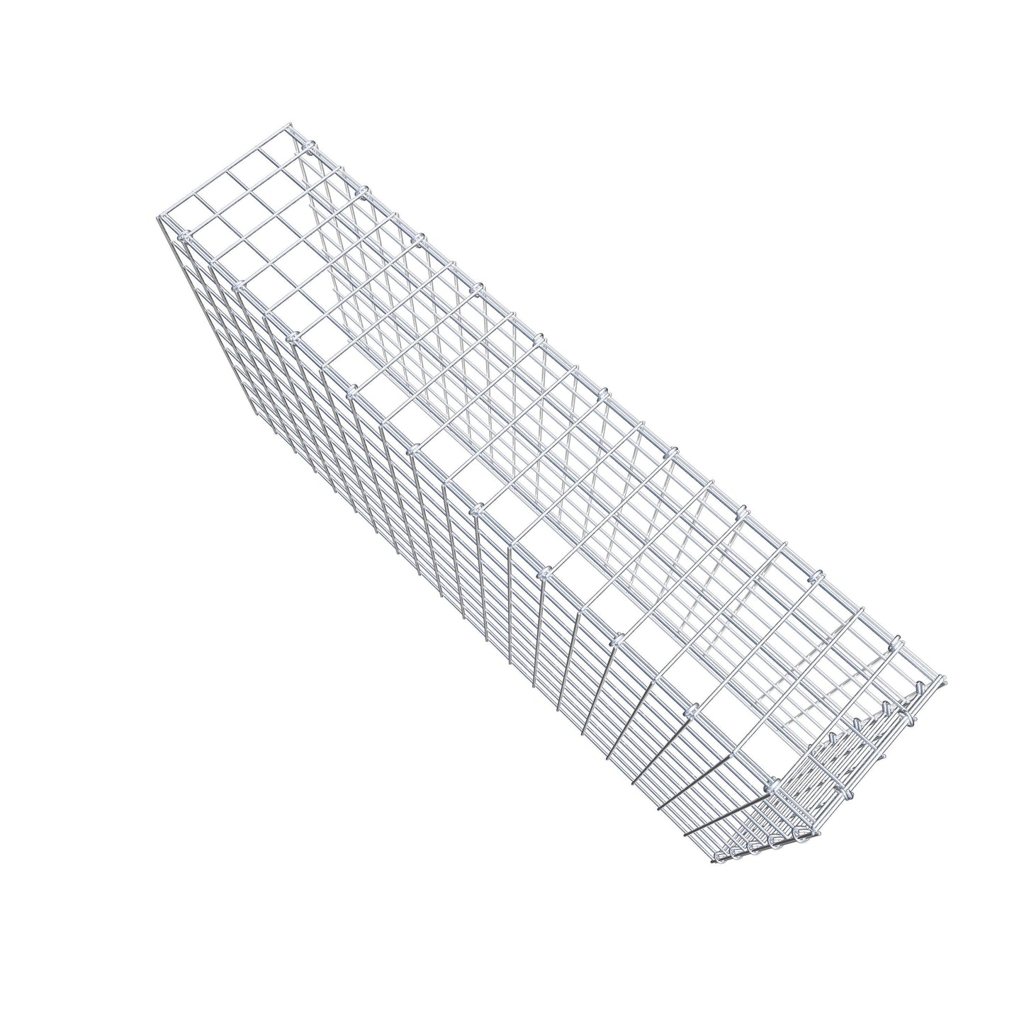 Gavión acoplable tipo 4 100 cm x 50 cm x 20 cm (L x A x P), malla 5 cm x 5 cm, anillo en C