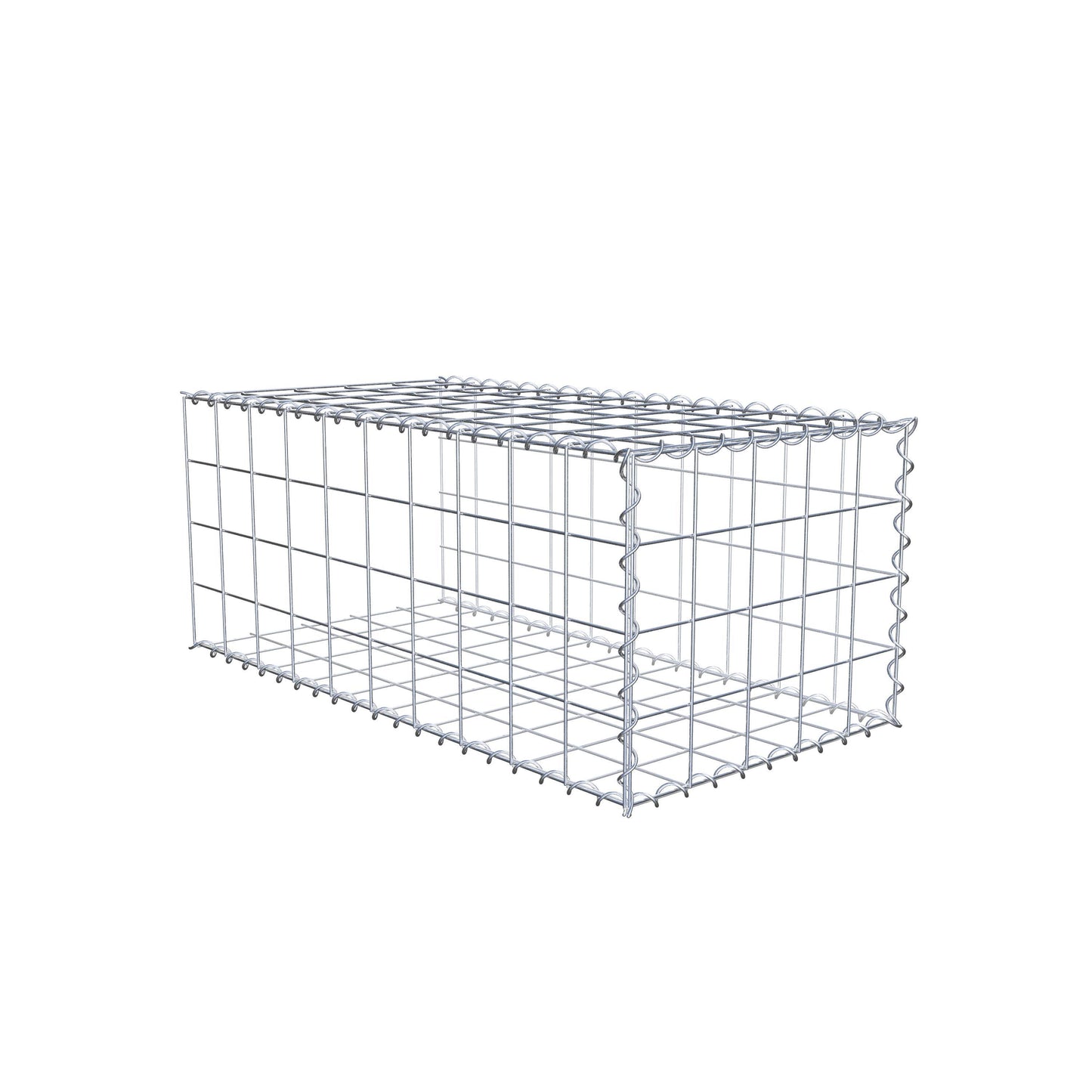 Anbaugabione Typ 2 100 cm x 40 cm x 50 cm (L x H x T), Maschenweite 10 cm x 10 cm, Spirale
