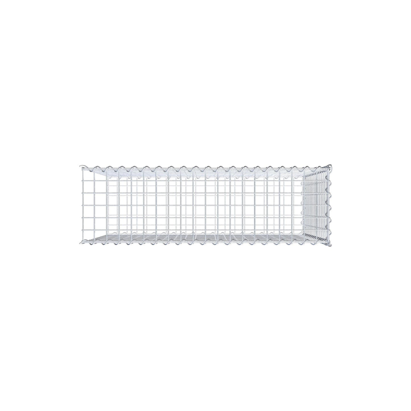 Anbaugabione Typ 2 100 cm x 80 cm x 30 cm (L x H x T), Maschenweite 5 cm x 5 cm, Spirale