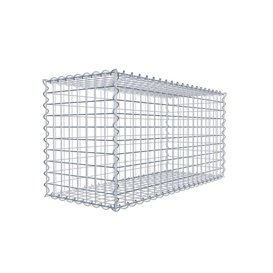 Gabione 100 cm x 50 cm x 40 cm (L x H x T), Maschenweite 5 cm x 5 cm, Spirale, Drahtstärke 4,5 mm