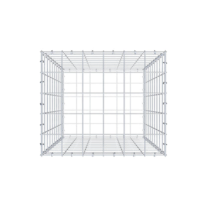 Gabion 100 cm x 60 cm x 50 cm (L x H x D), mesh size 10 cm x 10 cm, C-ring
