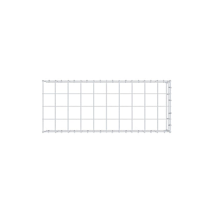 Mounted gabion type 4 100 cm x 20 cm x 40 cm (L x H x D), mesh size 10 cm x 10 cm, C-ring