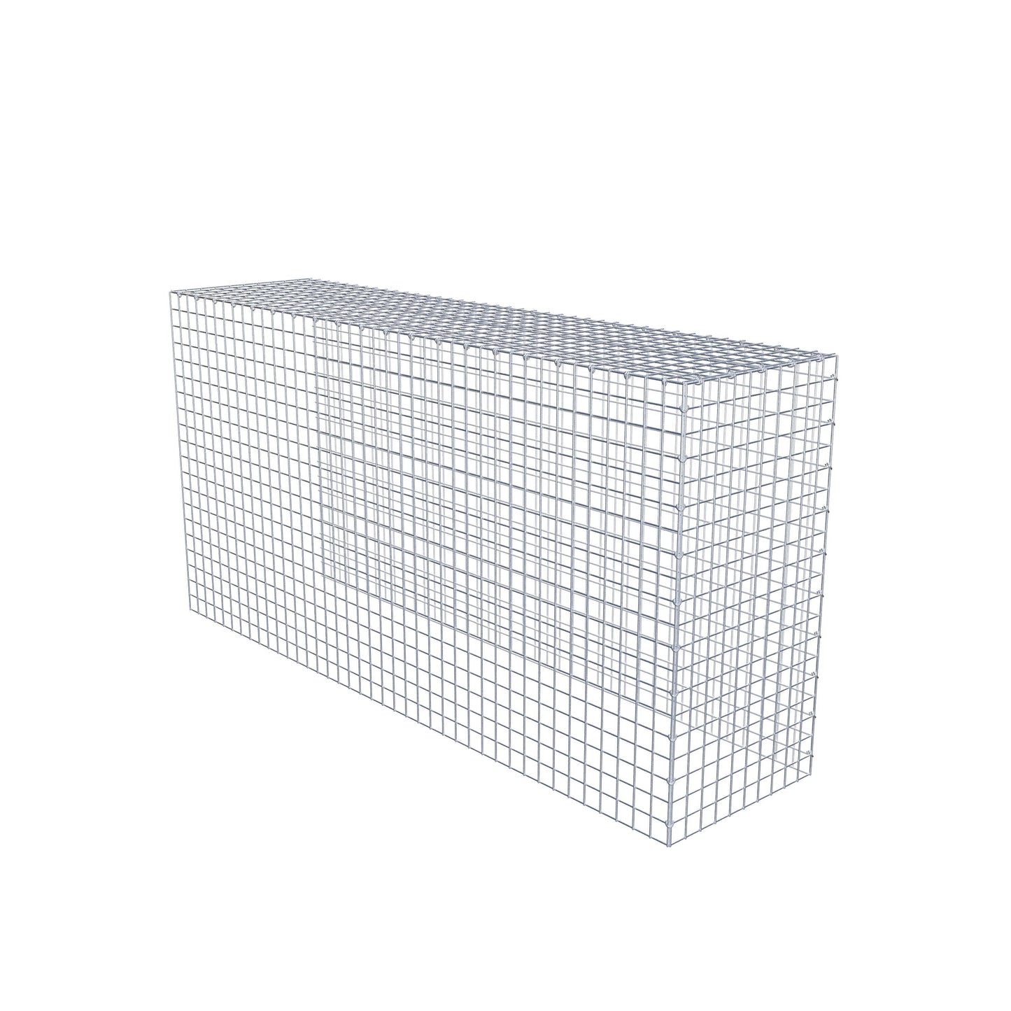 Monteret gabion type 4 200 cm x 100 cm x 50 cm (L x H x D), maskestørrelse 5 cm x 5 cm, C-ring