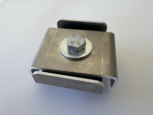 Klämma för 5 x 5 cm, aluminium