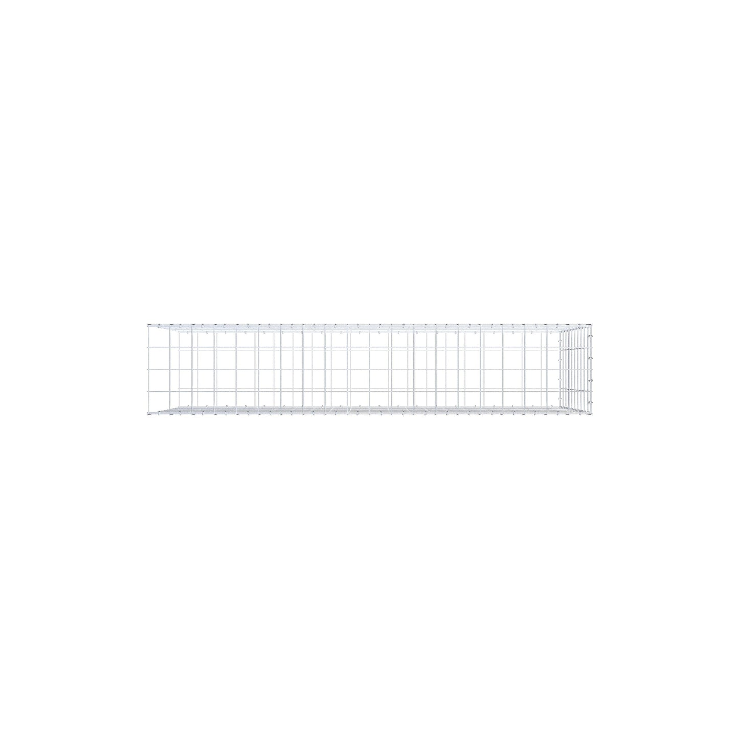 Mounted gabion type 2 200 cm x 100 cm x 40 cm (L x H x D), mesh size 10 cm x 10 cm, C-ring