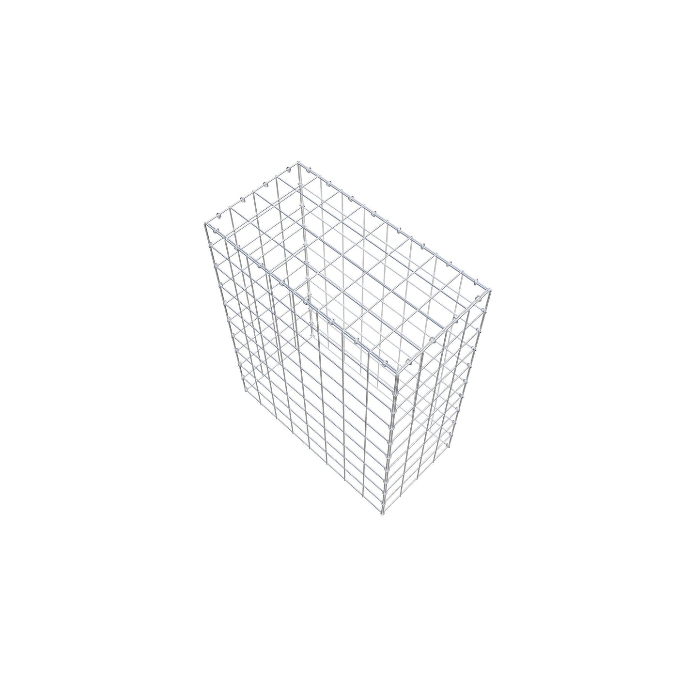 Mounted gabion type 3 100 cm x 80 cm x 40 cm (L x H x D), mesh size 10 cm x 10 cm, C-ring